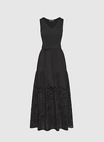 Cotton Cut-Out Maxi Dress