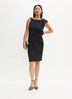 Asymmetric Ruffle Detail Dress