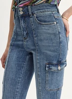 Slim Leg Cargo Jeans