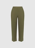 Cuffed Straight-Leg Pants