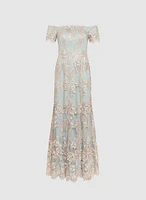 Lace Overlay Dress