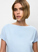 T-shirt Essentiels à ourlet froncé