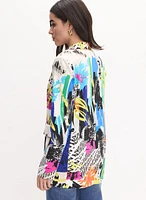 Joseph Ribkoff- Abstract Print Blazer