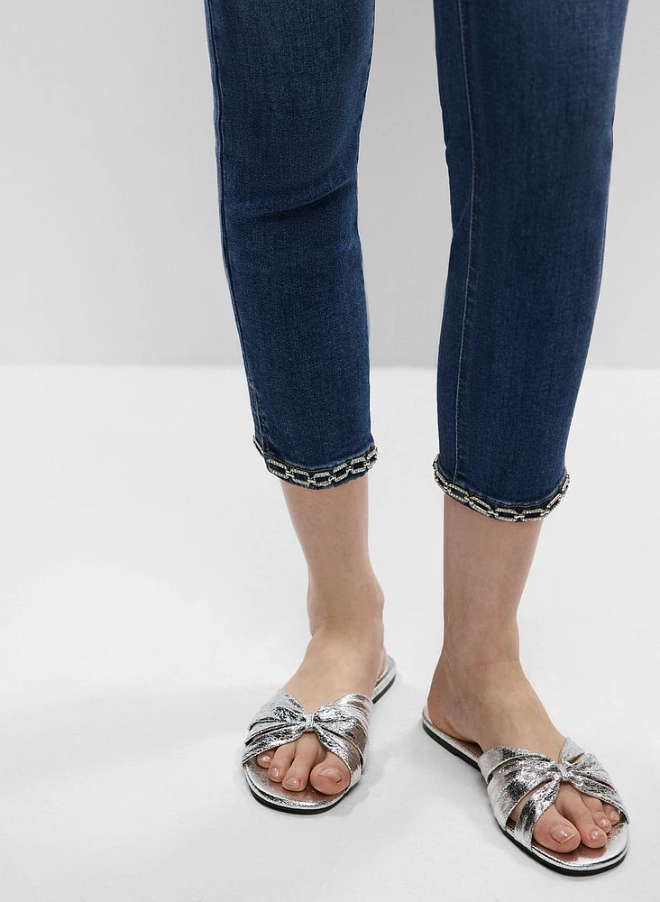 Slim Leg Denim Capris