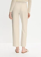 Cuffed Straight-Leg Pants