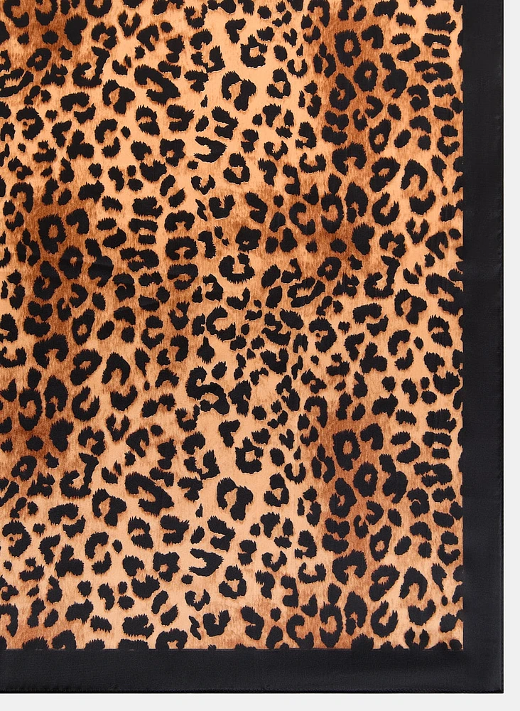 Cheetah Print Oblong Scarf