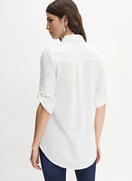 Blouse boutonnée utilitaire