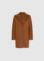 Notch Collar Wool-Blend Coat