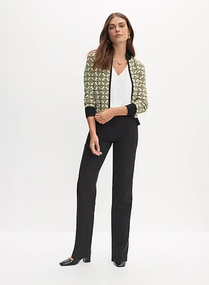 Cardigan à motif géométrique et pantalon Lauren