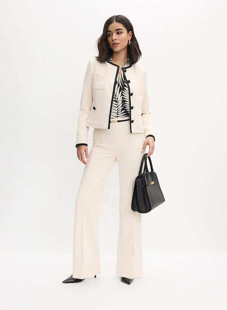 Contrast Trim Jacket