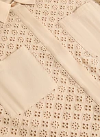 Blouse à détails brodés