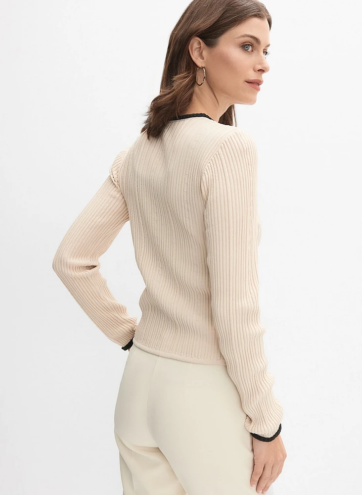 Rib Knit Cardigan
