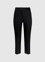 Linen-Blend Capris