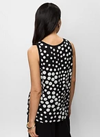 Sleeveless Polka Dot Blouse