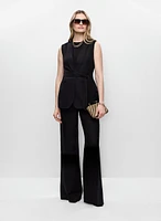 Veste longue et pantalon à jambe large