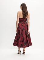 Floral Strapless Dress