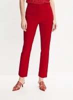 Cropped Slim-Leg Pants