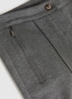 Pantalon droit à plis avant