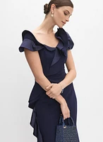 Asymmetrical Ruffle Dress