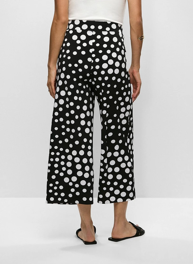 Belted Polka Dot Capris