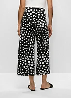 Belted Polka Dot Capris