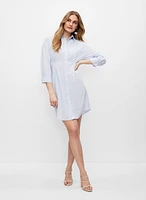 Pin Stripe Shirt Dress