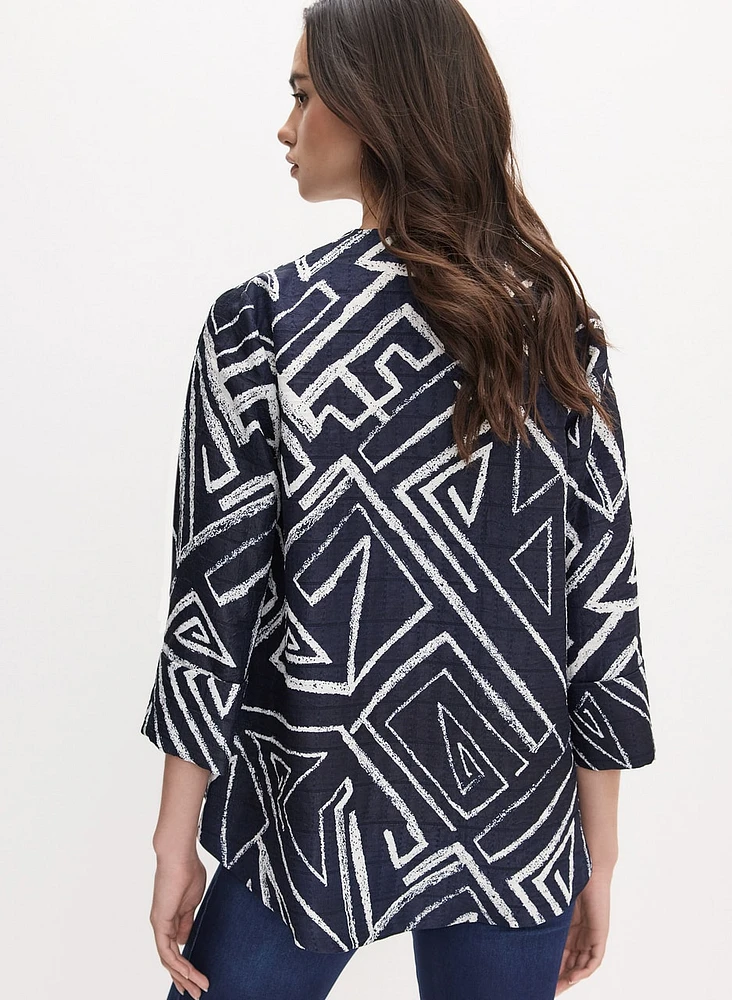 Joseph Ribkoff - Geometric Asymmetric Jacket