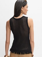 Mixed Knit Tank Top