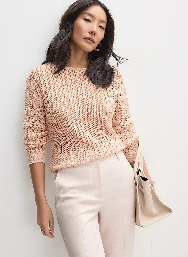 Open Knit Sweater