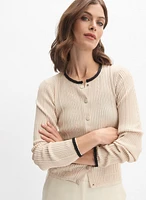 Rib Knit Cardigan