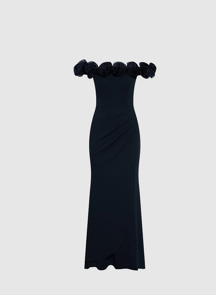 Rosette Detail Dress