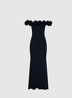 Rosette Detail Dress