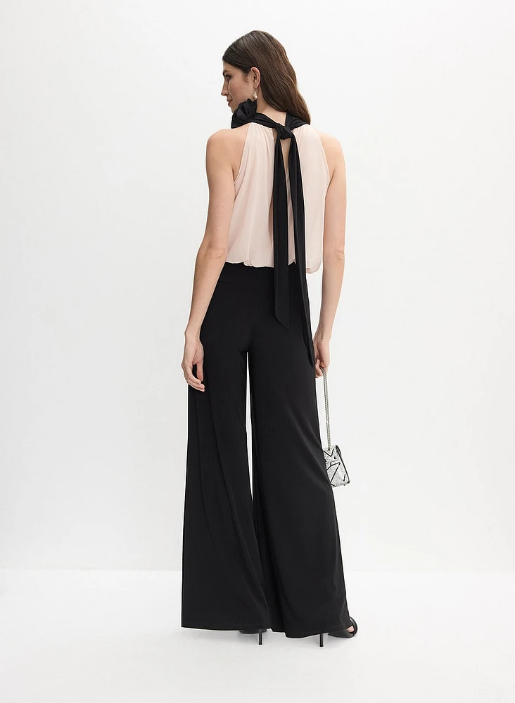 Joseph Ribkoff - Rosette Appliqué Jumpsuit