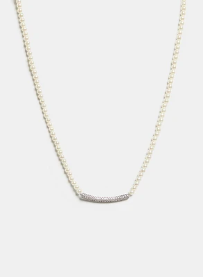 Pearl & Crystal Necklace