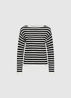 Stripe Knit Pullover