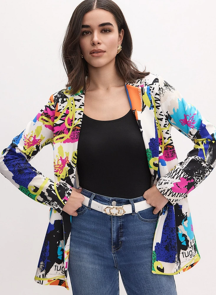 Joseph Ribkoff- Abstract Print Blazer