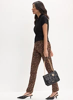 Joseph Ribkoff - Leopard Print Slim-Leg Pants