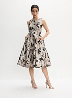 Adrianna Papell - Fit-&-Flare Jacquard Dress