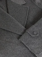 Belted Wool-Blend Coat