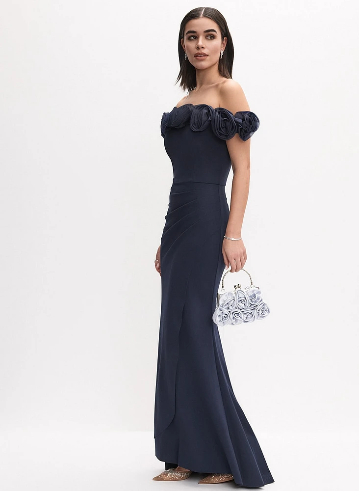 Rosette Detail Dress