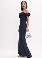 Rosette Detail Dress
