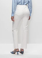 High-Rise Straight Leg Jeans