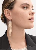 Cubic Zirconia Chandelier Earrings