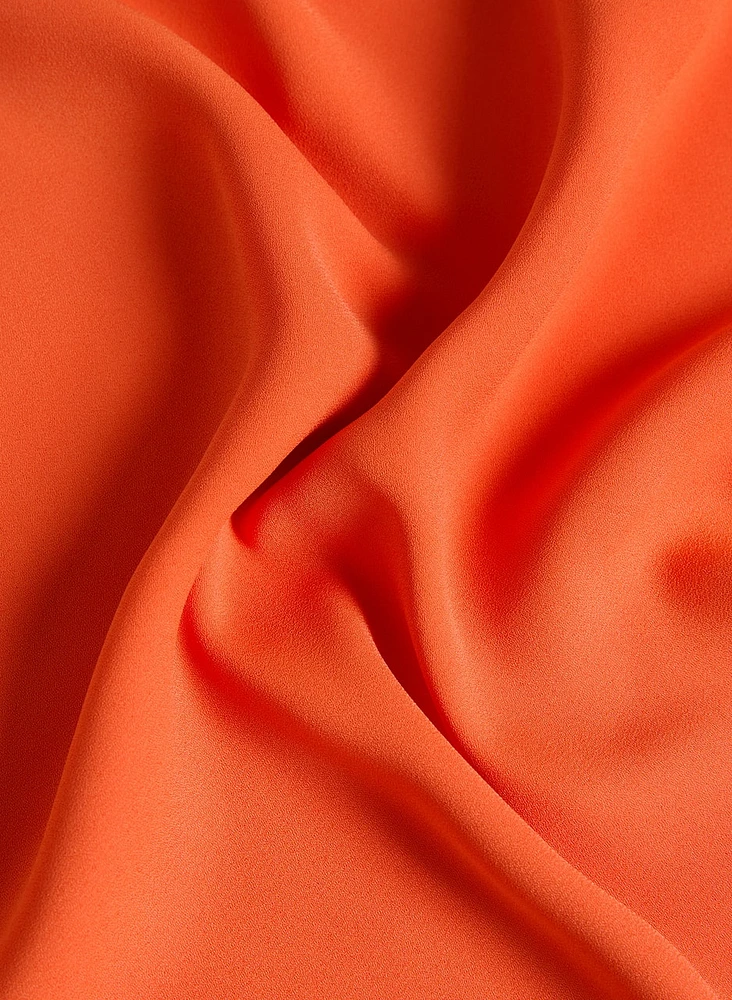 Blouse sans manches en crêpe