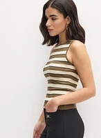 Striped Sleeveless Sweater