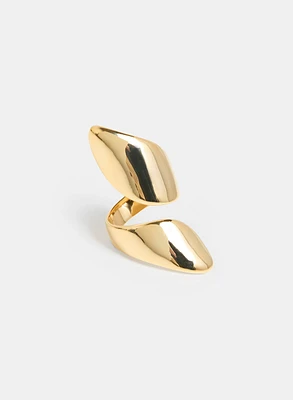 Elongated Swirl Ring