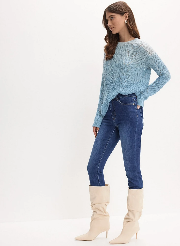 Ombre Open Weave Sweater