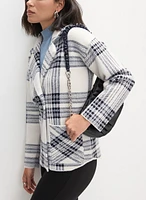 Plaid Print Coatigan