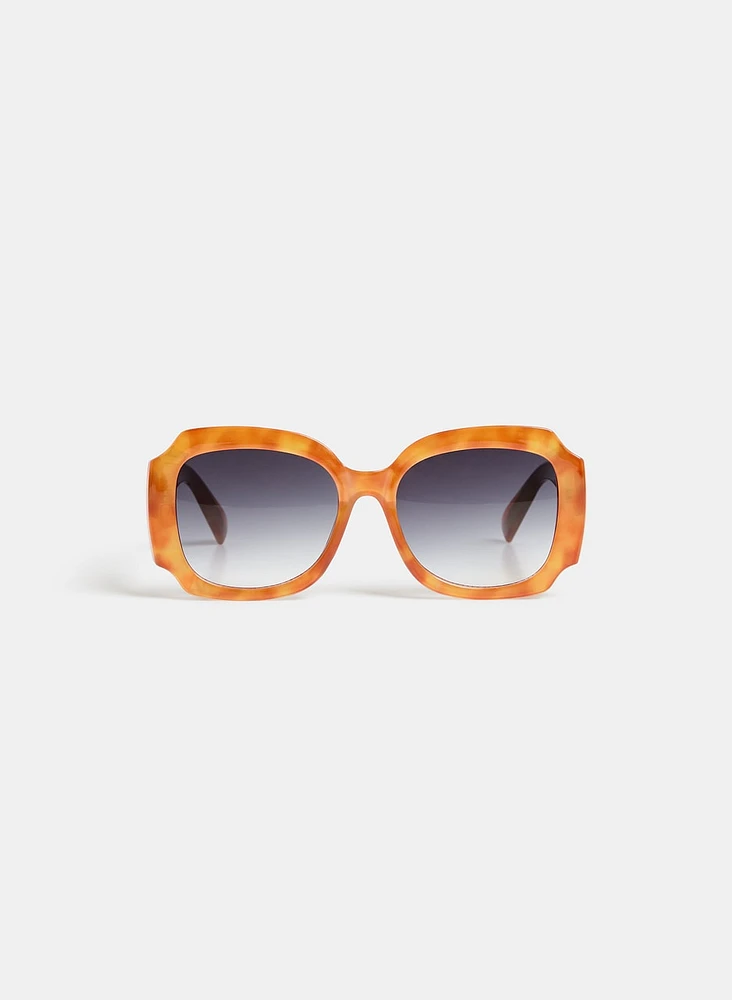 Oversized Marbled Sunglasses