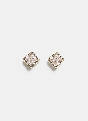 Boucles d'oreilles clous à zircon cubique